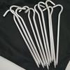10 Pcs/Lot 18cm Tent Pegs Aluminum Round Tent Stake Alloy Tent Pegs Outdoor Nails Tent Accessories