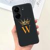 New For Redmi 13C 4G Case Fashion Design Letter Flower Luxury Crown Soft Silicone Back Cover For Xiaomi Redmi13C 13 C Phone Case