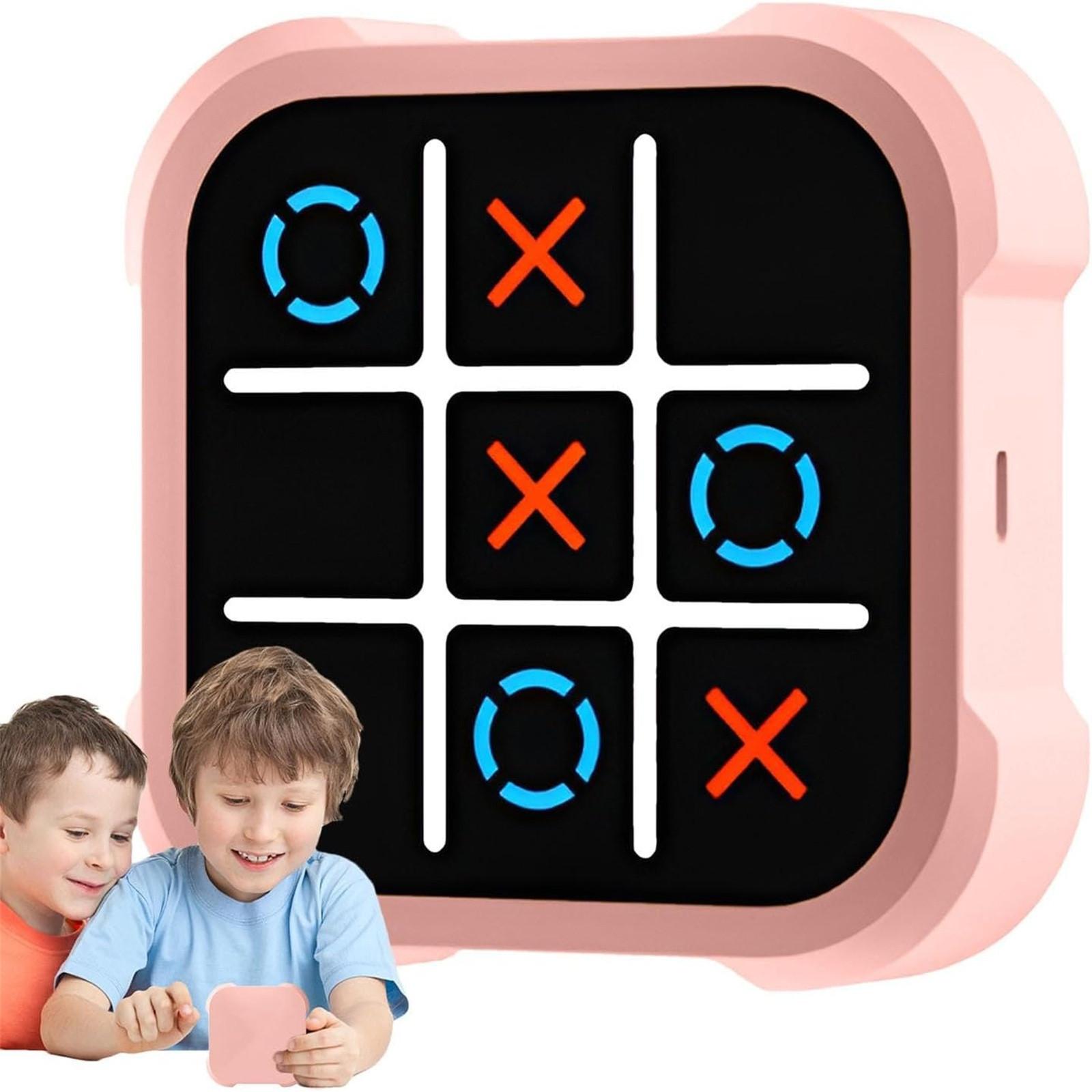 

Портативна ігрова консоль 3 в 1. Портативні ігри-подорожі для дітей і дорослих від 3 років. Розвиток освіти та пам’яті за допомогою настільних ігор One Size рожевий