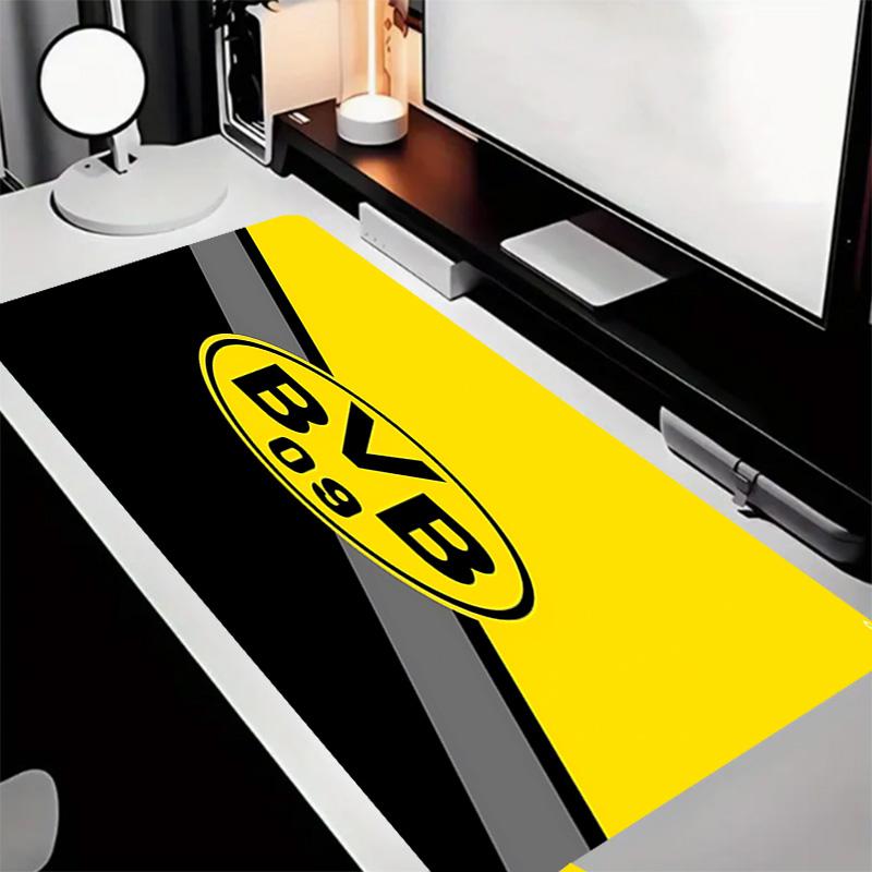 Borussia Dortmund Theme Premium Non-slip Mouse Pad with Stitched Edges,Durable Rubber Material,for Desktop & Gaming Great Gifts