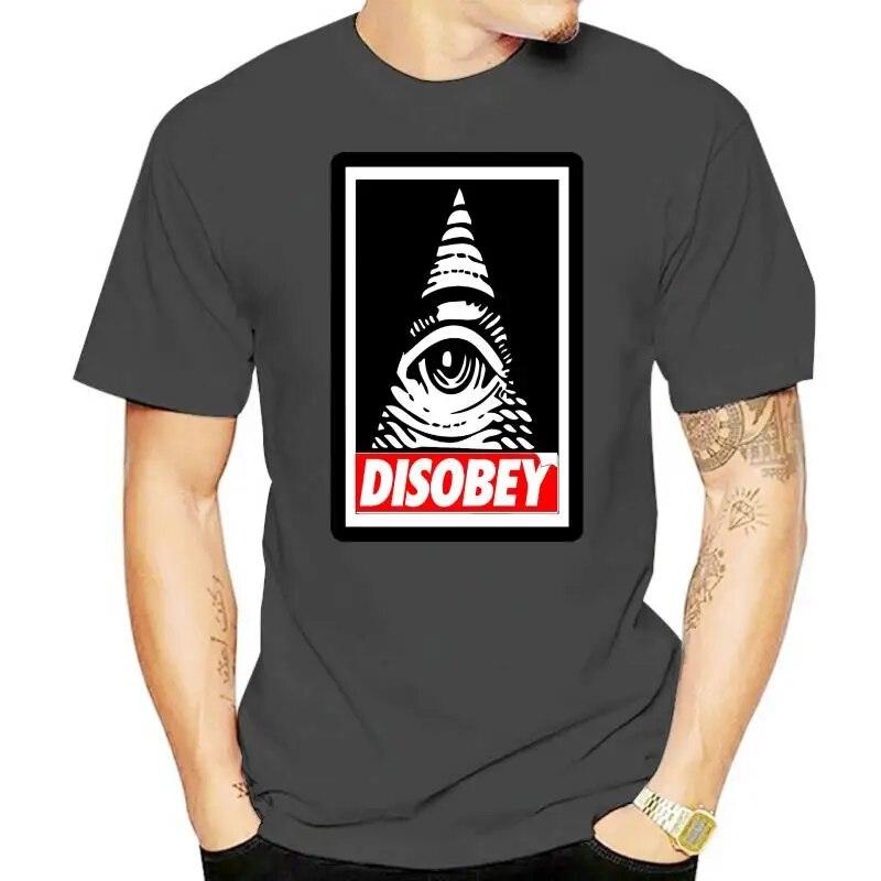 Disobey Anonymous Illuminati Eye Swag Hipster Vendetta Conspiracy Urban T-shirt Unisex-T-shirt Mode