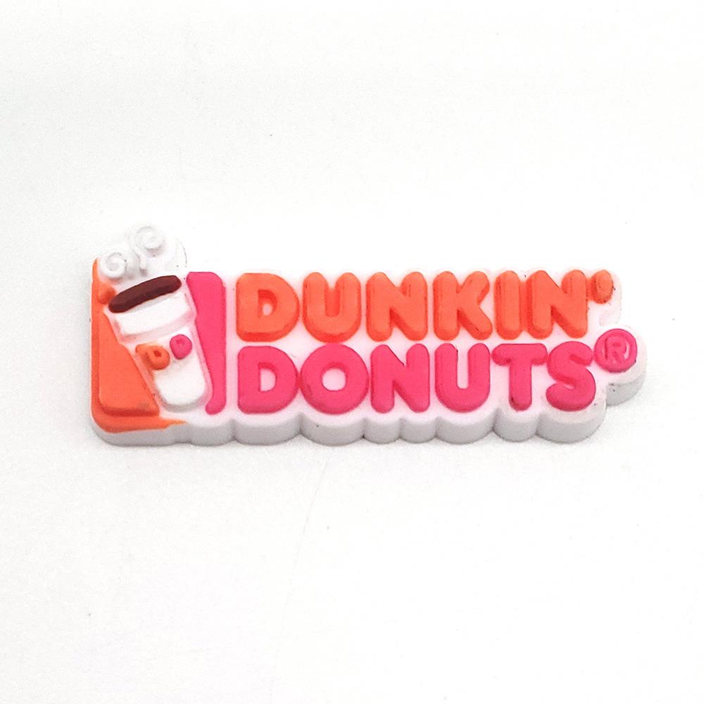 Dunkin' Donuts Soft PVC Shoe Charms - Clog Accessories & Garden Shoe Decorations
