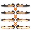 For VW Passat B8 Arteon 2015 2016 2017 2018  2Pcs Car Dynamic LED Turn Signal Light Rearview Mirror Blinker Indicator