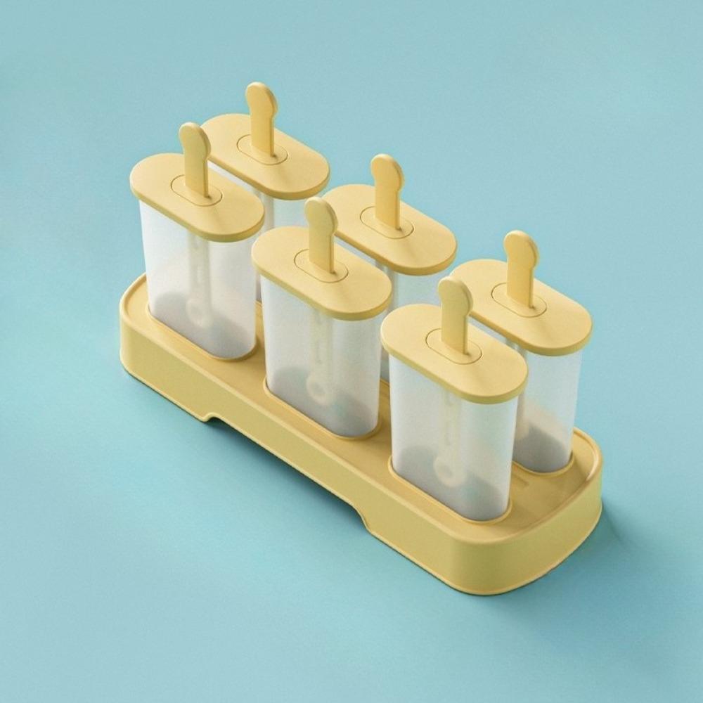 Set 6 Pieces Popsicle Molds Ice Popsicle Maker-BPA Free,Easy-Release Ice Pop Molds Homemade Ice Cream Molds