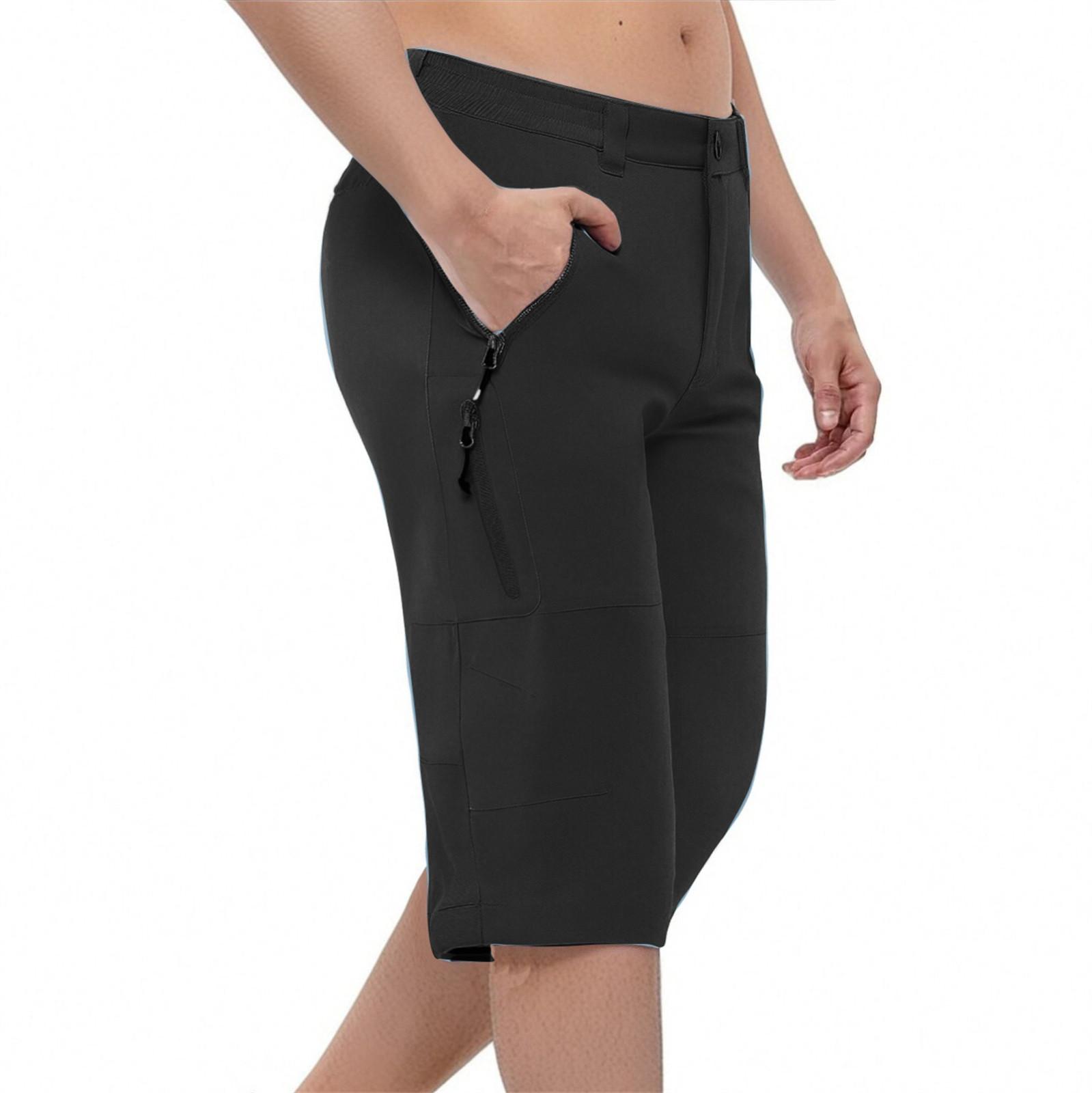 

Мужские брюки карго, несколько карманов, легкие и быстросохнущие, повседневные и удобные летние брюки для активного отдыха и путешествий M чёрный