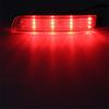 2X LED Bumper Reflector Red Lens Tail Brake Light Lamp For Nissan Juke//Infiniti