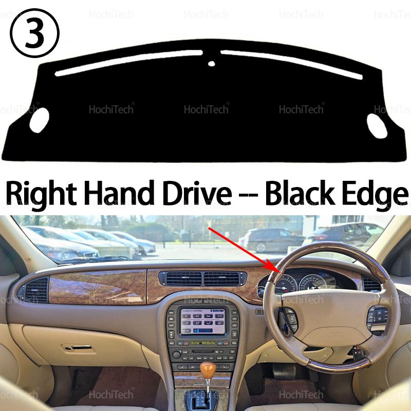 Dla Jaguar S-Type 2001-2009 Pokrowiec na deskę rozdzielczą samochodu Mata chroniąca przed słońcem Pokrycie platformy instrumentów Dywanik 2004 2005 2006 2007 2008