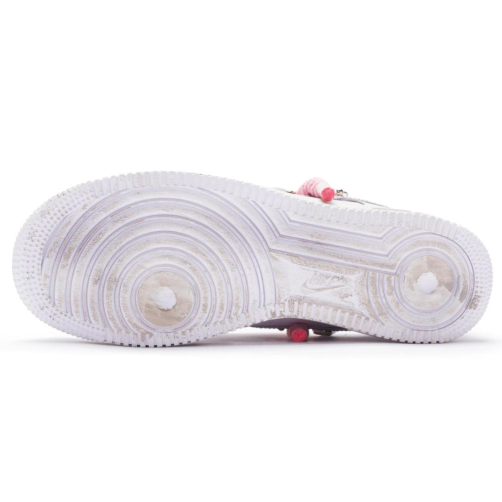 Nike Air Force 1 '07 ''T10'' Leather Slip Resistant Abrasion Resistant Low top Skateboard Shoes Men's White Gray CW2288-111(Team80-''T10'')