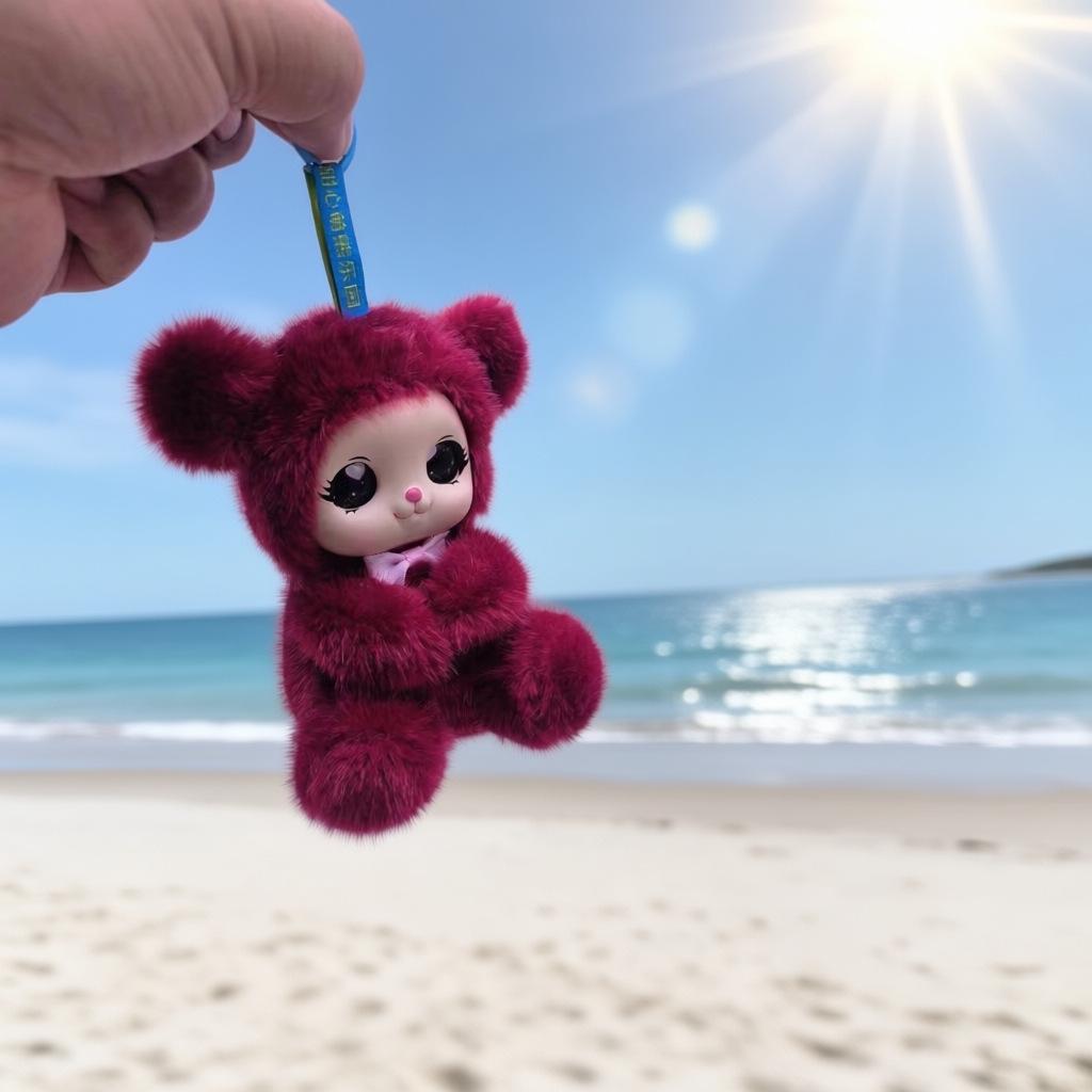 Enamel Doll Keychain - Cute Plush Pendant Gift & Ornament