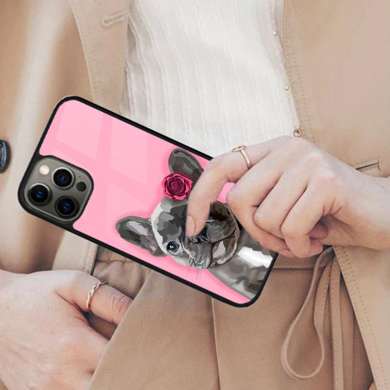 FRENCH BULLDOG DOG PUPPY PAW ART Magnetic Phone Case For APPLE iPhone 17 Air 16 14 13 12 Pro Max 15 Plus Wireless MagSafe Cover