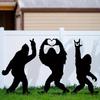 Bigfoot Metal Stake Outdoor Decor Big Foot Sasquatch Gifts for Men Women Bigfoot Silhouette Statues for Yard Art