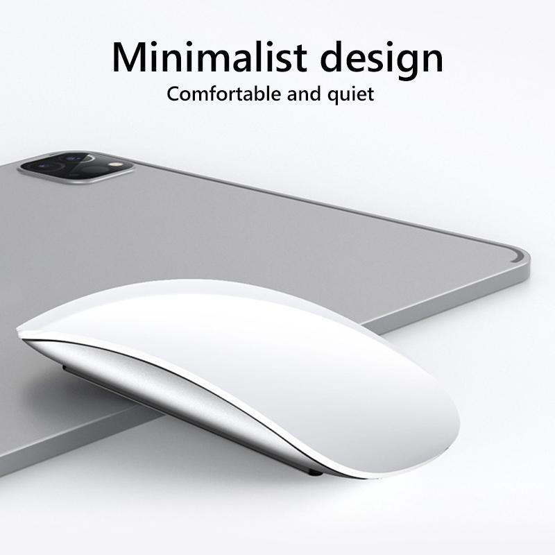 Wireless Bluetooth Computer Mouse Magic Dual-Mode Silent Rechargeable Touch Slim Ergonomic PC Mice For Macbook Air