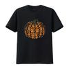 Mens Pumpkin Dog Cat Paw Print Halloween Pet Lover T Shirt Black Vintage Washed Comfortable Soft Casual Stylish Fashion