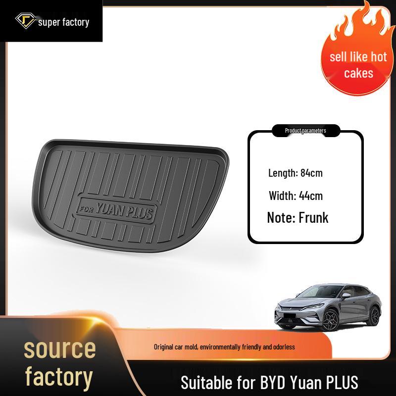Waterproof & Wear-Resistant Trunk Mat for BYD Yuan PLUS/UP