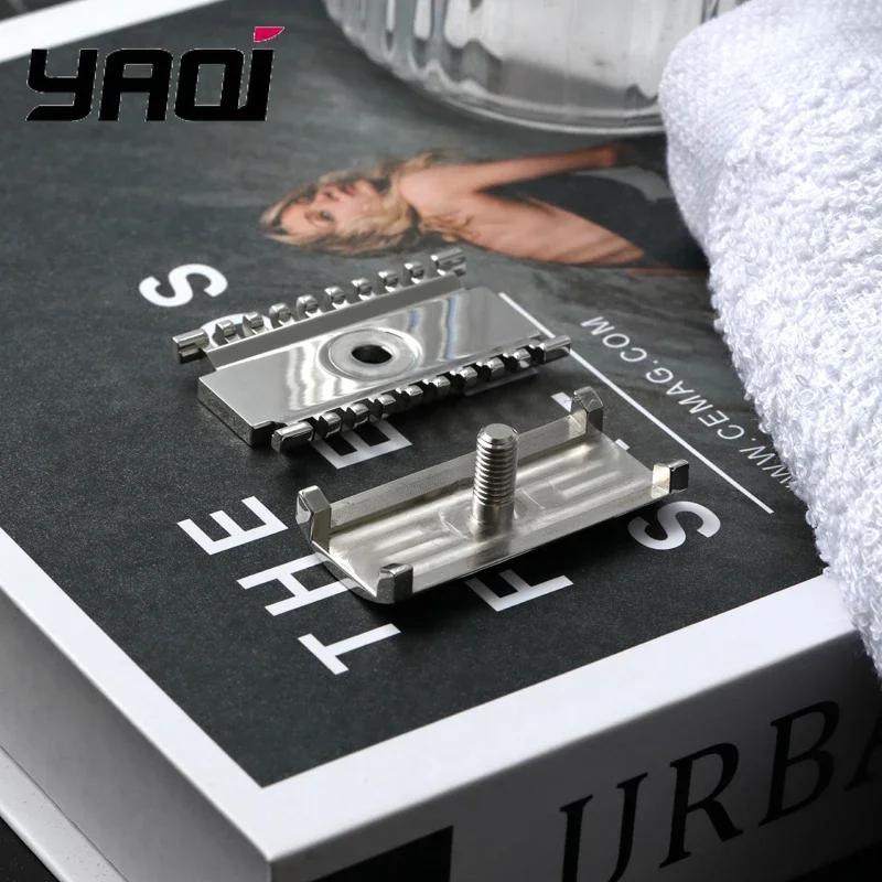 YAQI 1.50 OC Sentinel Ssp Safety Razor Head for Men 316 Stainless Steel Polished Finish with 1.5mm Blade Gap