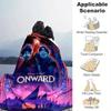 1pc, Disney Pixar Onward Movie Poster Print Blanket Perfect for Couches, Beds, Cars, Beaches, Gifts