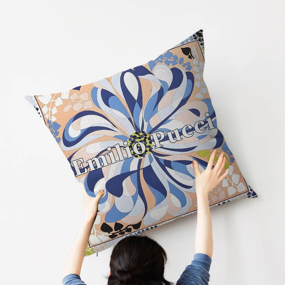Fashion EEEEmilio logo PPucci Maple Design Cushion Cover Happy Autumn Harvest decor Holiday Decorati Pillow Cover