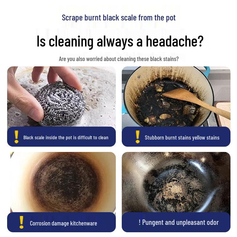 Pot Bottom & Stain Remover: Multi-function Kitchen Cleaner for Burnt-On Food