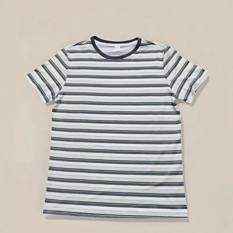 Men's Striped Short Sleeve T-Shirt Oversized Casual Loose Fit Daily Streetwear Comfortable Cotton Blend Top