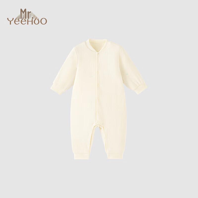 YEEHOO Baby Autumn/Winter Antibacterial Soybean Cotton Romper 80
