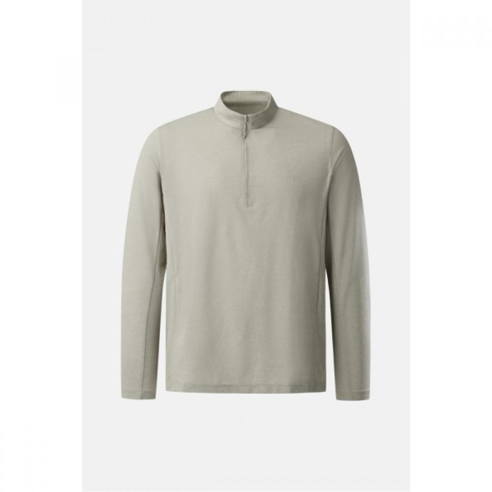 Kolon SporTs Men Basic Long Sleeve Zip Up T shirT jwTbm25261mud