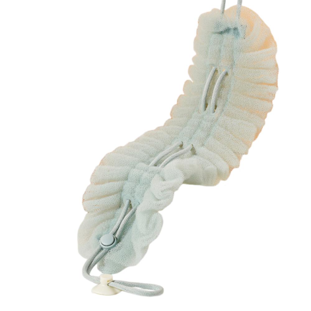 Reusable Back Exfoliating Scrubber 2in1 Bubble Bath Balls Scrubbing Back Strap  Household Use