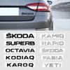 Emblemă Stilistică Auto Autocolant Decal Caroserie Portbagaj Accesorii Exterioare Pentru Fabia Kamiq Karoq Kodiaq Octavia Rapid Superb YETI