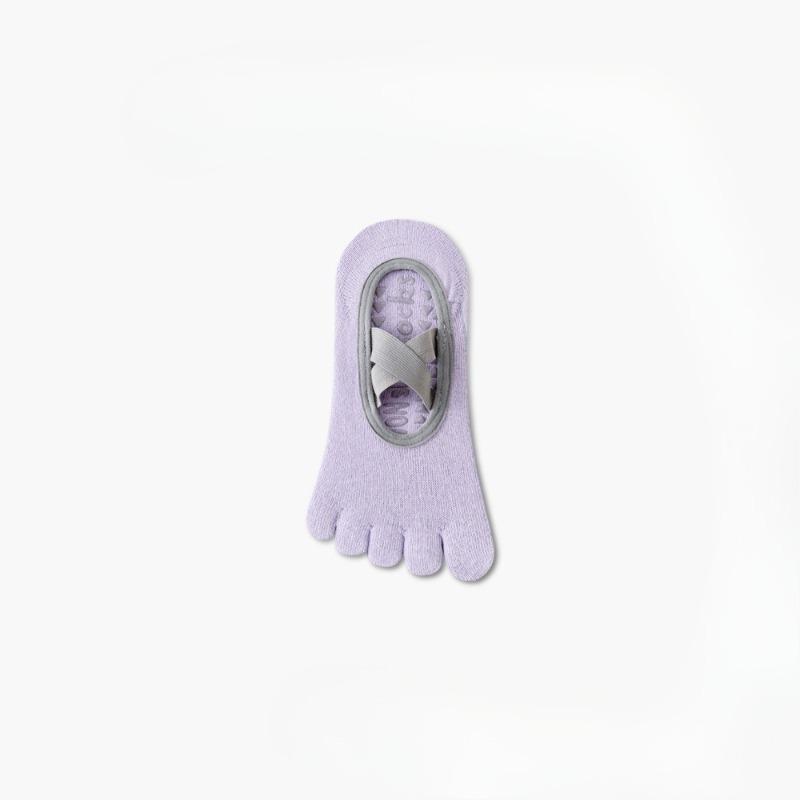 Summer Five-finger Yoga Socks, Anti-slip Indoor Sports Fitness Pilates Training Socks with Separate Toes