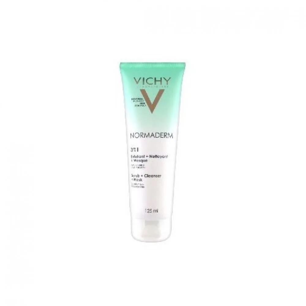 Vichy Normaderm 3-in-1 Exfoliant + Cleanser + Mask 125ml