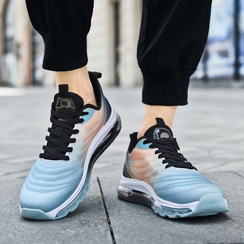 Large Size Men's Shoes 2025 New Air Cushion Sports Shoes Summer Breathable Basketball Shoes Non-slip Wear-resistant Casual Shoes