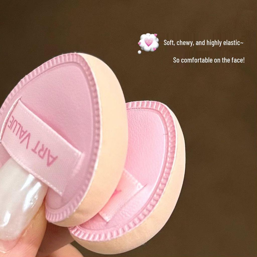 Mini Milk Tea Powder Puff Cup: Multi-use Pink Cushion Box