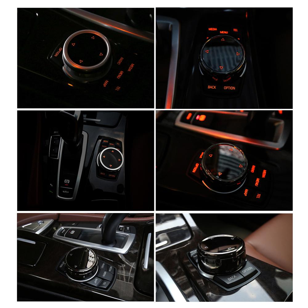 Multi-Media Knob Trim Cover Central Control Switch Button Decorative Cap Replacement for F10 F30