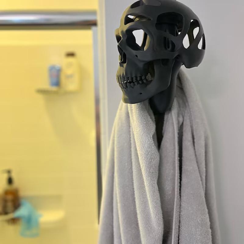 3D-Totenkopf-Helm-Display-Paket, Motorradhelm-Totenkopf-Rack, kreativer Helmhalter, Geschenk für einen Radfahrer, Motorradfahrer oder Radfahrer