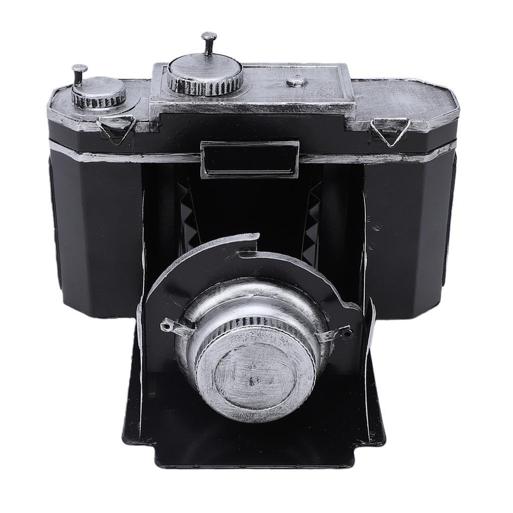 Retro Camera Desk Ornament Metal Antique Vintage Camera Decor for Prop Collectible Figurine