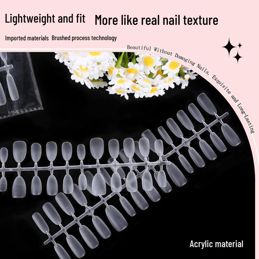 Clear Nail Tips - Almond, Oval, Stiletto, Round Shapes - European & American Popular Series