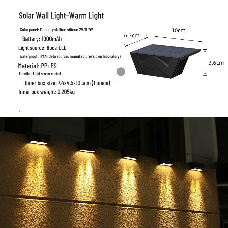 Mengpao Outdoor Solar Wall Light