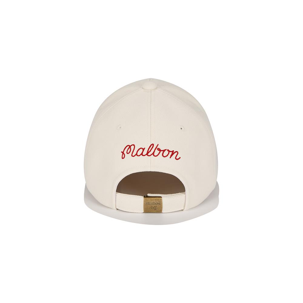 MALBON GOLF Wool Ball Cap Ivory (Man)