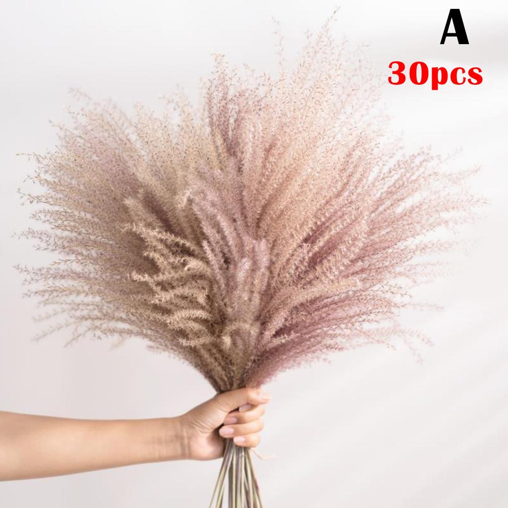 Reed Flower Bouquet Natural Dried Flowers for Home Decoration 55x10cm