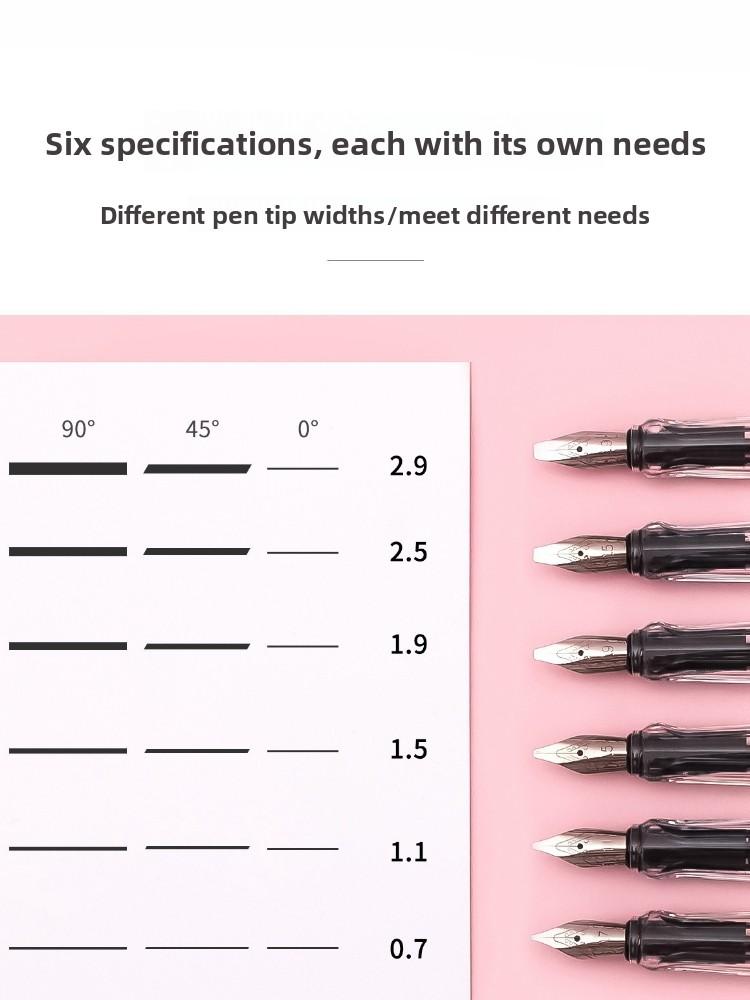 BANMI Gothic Tibetan Script Fountain Pen Copperplate Calligraphy Duckbill Pen Parallel Pen Art School Office Supplies Stationery 0.7