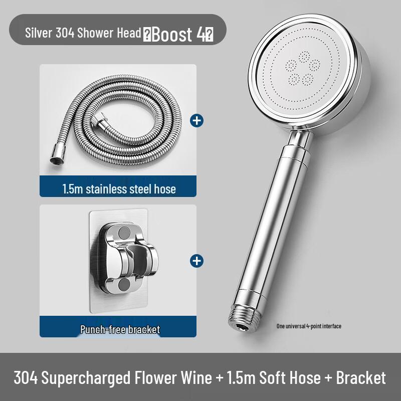 TLXT Stainless Steel Handheld Shower Set