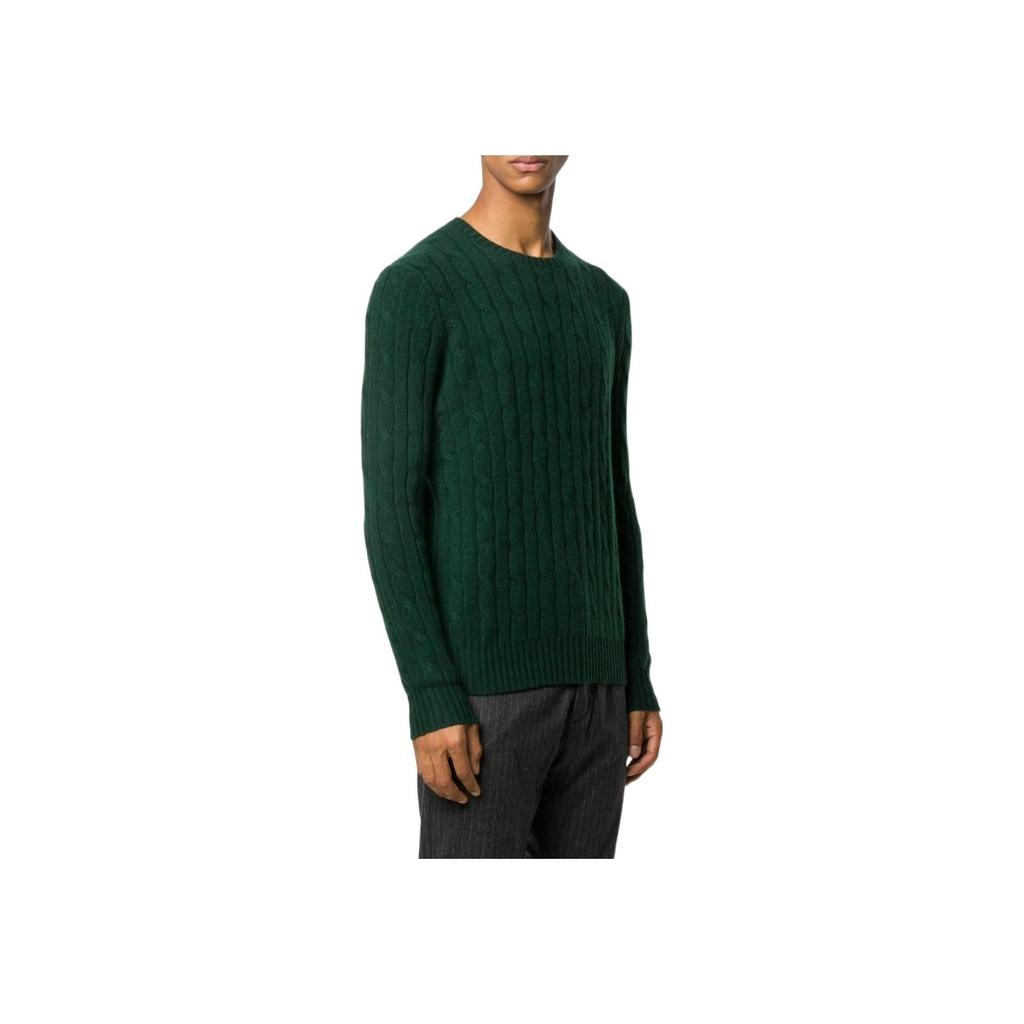 Polo Ralph Lauren SS22 Solid Color Chunky Knit Sweater Men sweater Green 710775749-019
