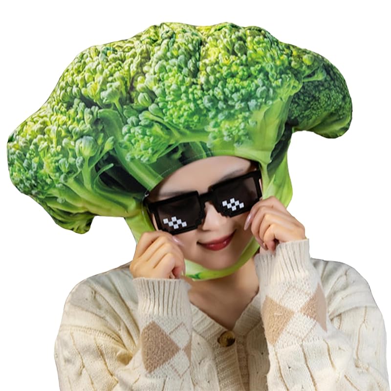 

[sac taske] broccoli headgear cosplay hat disguise vegetables funny goods halloween costume (single item)