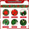 Christmas Luminous Vine Wreath with Pine Needles & Balls for Windows & Doors