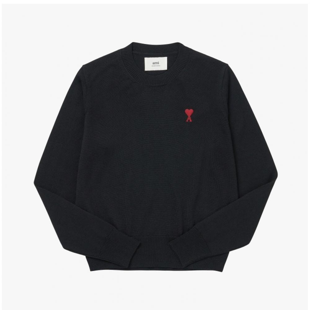 Ami Women S Knit Small Heart Logo bffkS111 Kn0025 001