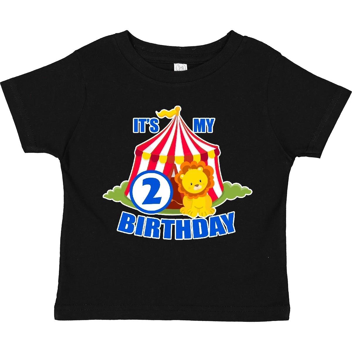 

Inktastic Its My Birthday Circus Tent With Lion 2 Years Old Toddler T-Shirt Two 100