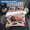 Stained Glass Gothic Romance 3pcs K-pop Music Group Bedding set,Ideal for Bedroom, Dormitory,Including Duvet Cover And 2pcs Pillowcases,Fan Gifts