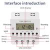60A 20V Digital Timer Weekly 7 Days Electronic Programmable Timer Switch Automatic Timing Controller for Street Light