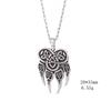 Teamer Viking Slavic Pendant Necklace For Women Men Veles God Symbol Warding Veles Bear Paw Talisman Amulet Necklaces Jewelry