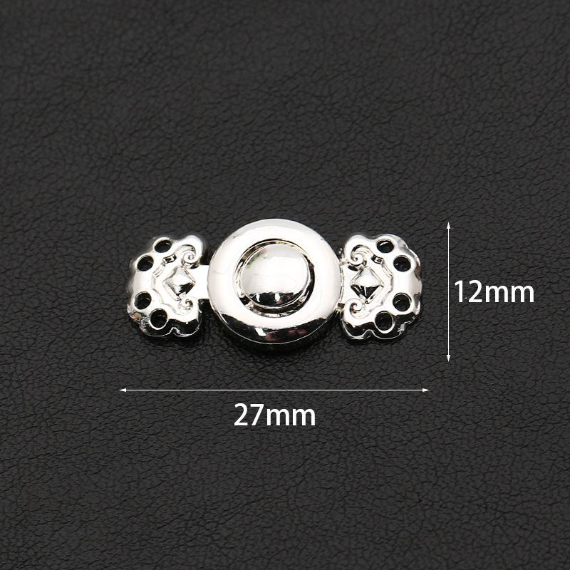 Metal Ancient Hanfu Cheongsam Mother Button Antique Buckle Retro Button Collar Buckle Clothing Button Accessories
