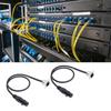 2PCS Professional 3 Pin XLR Pass Through Cables D Type 2FT Male Panel Mount to Female Connector XLR Cable Floor Box